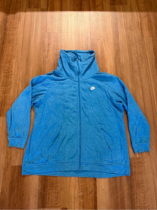 Nike Tops - Women’s Nike Zip Up Baby Blue Turtle Neck 2XL